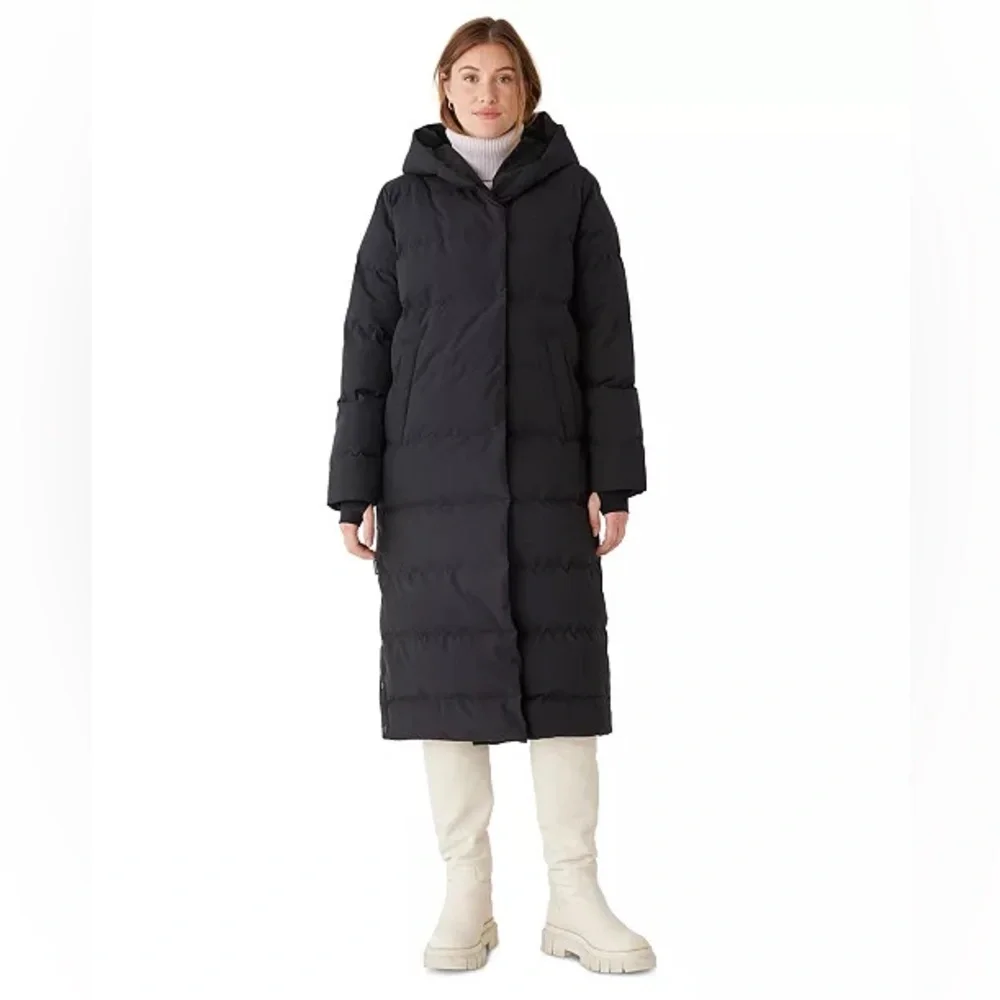 Frank And Oak Women's Highland Midi Length Puffer Coat Size XS New